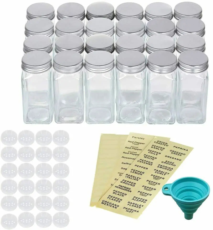 24 household kitchen seasoning bottles