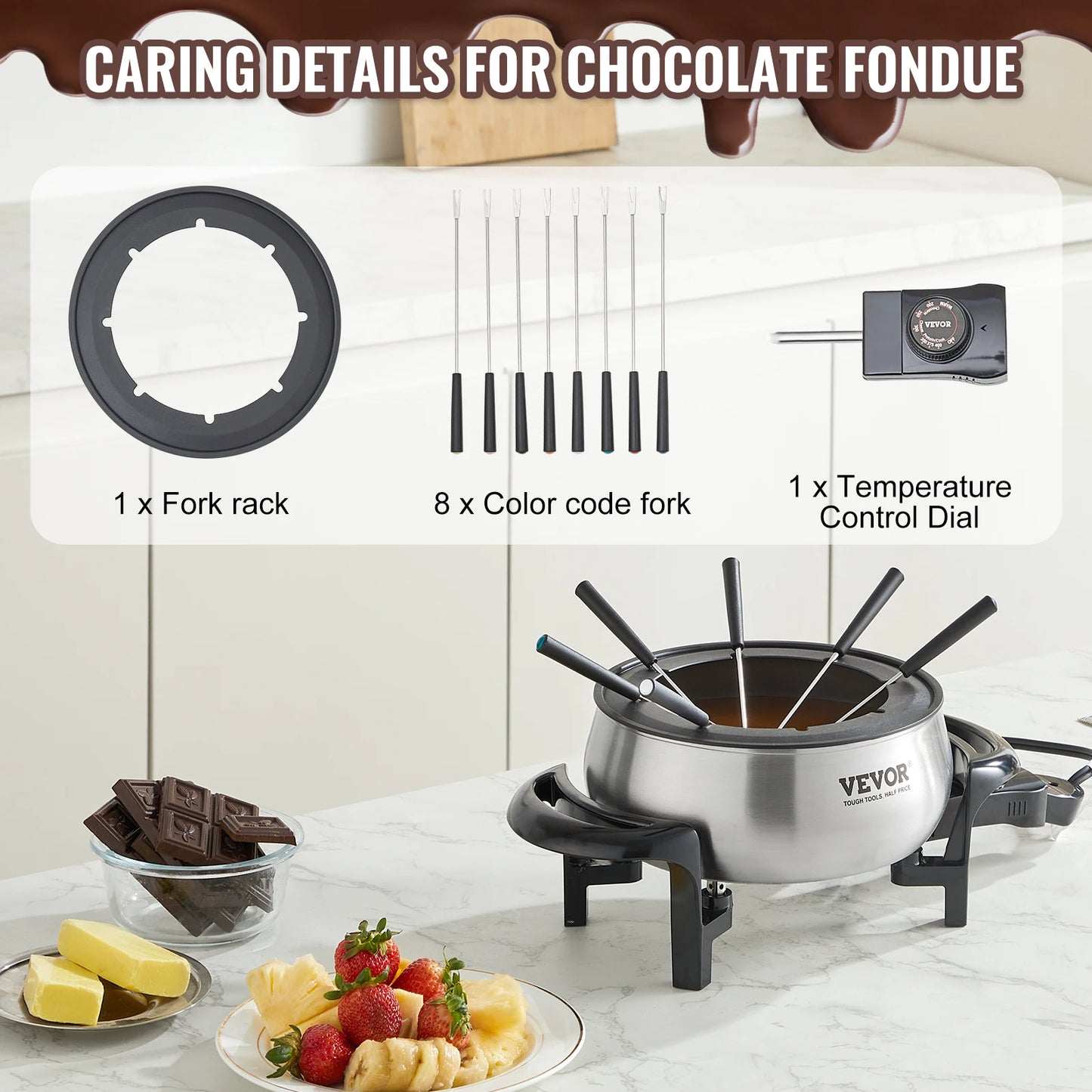 3Qt Electric Chocolate cascade Melting Pot