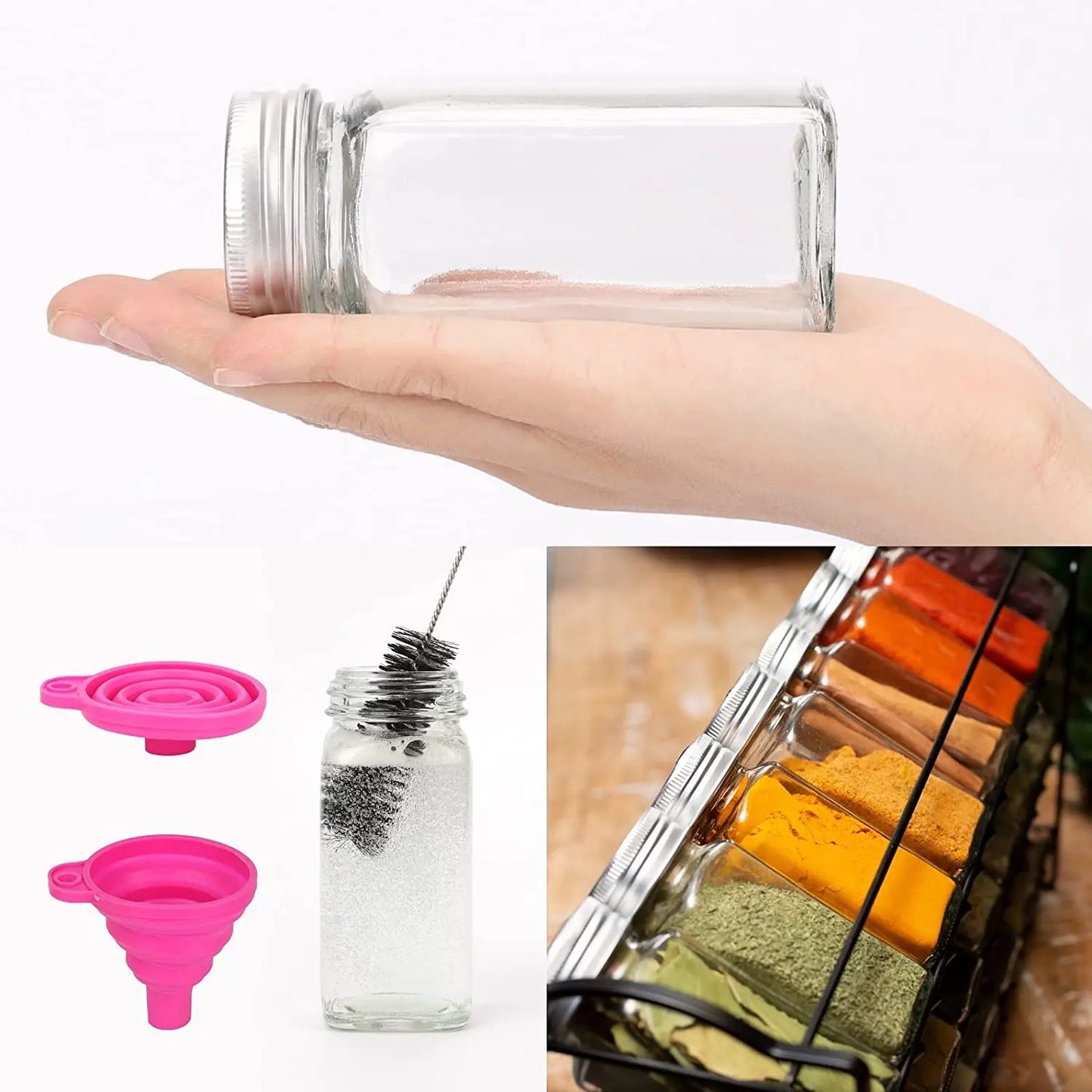 24 household kitchen seasoning bottles