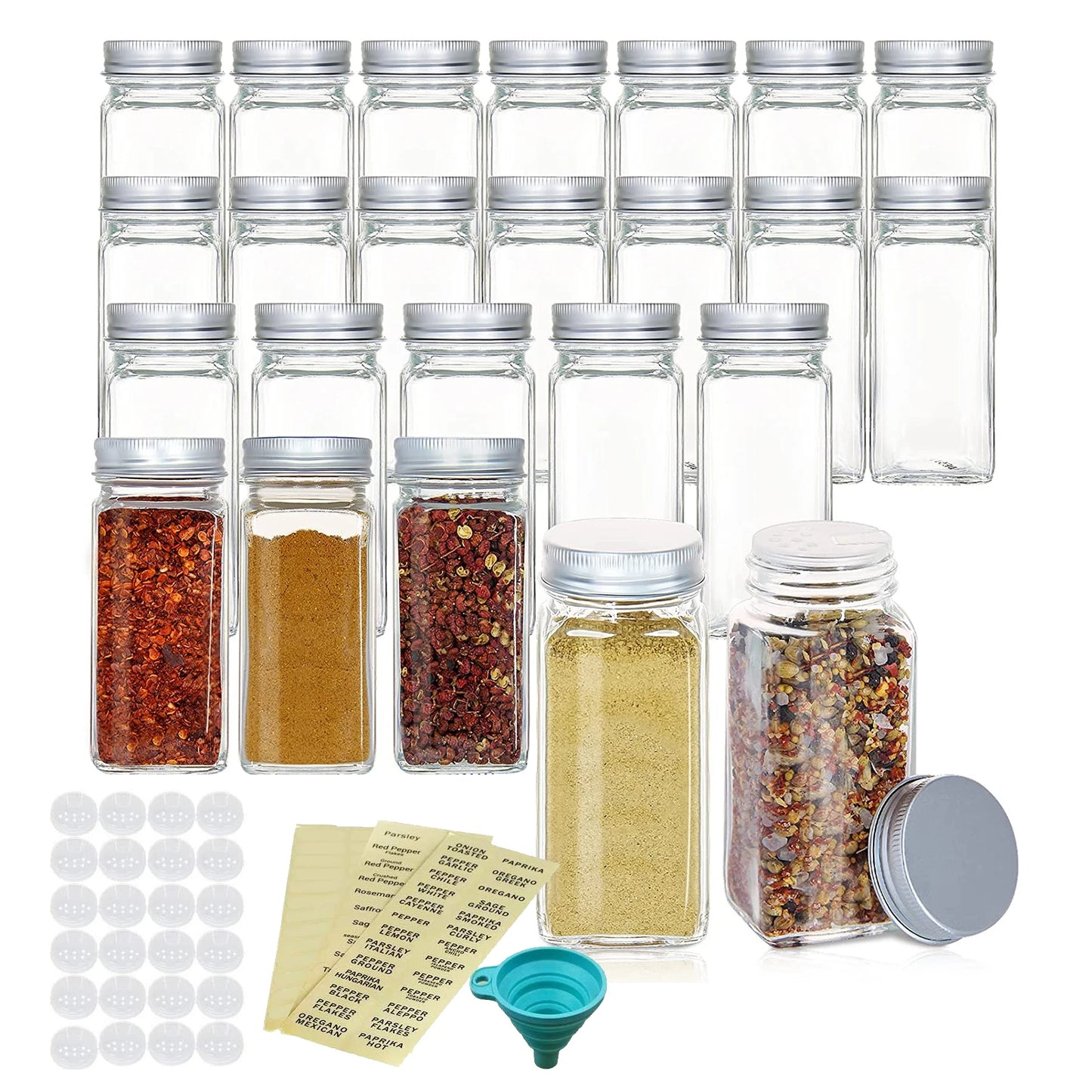 24 household kitchen seasoning bottles